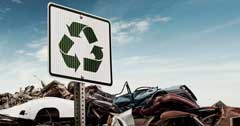 junk yard car recycling image